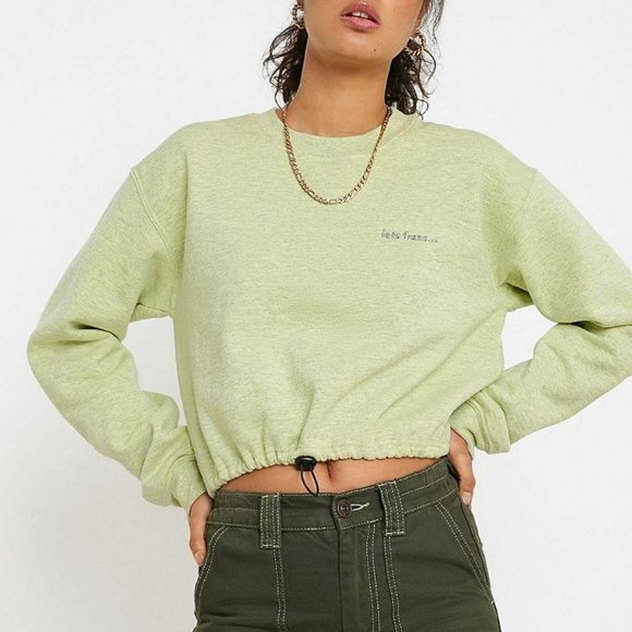 Iets frans bubble hem sweatshirt Clearance